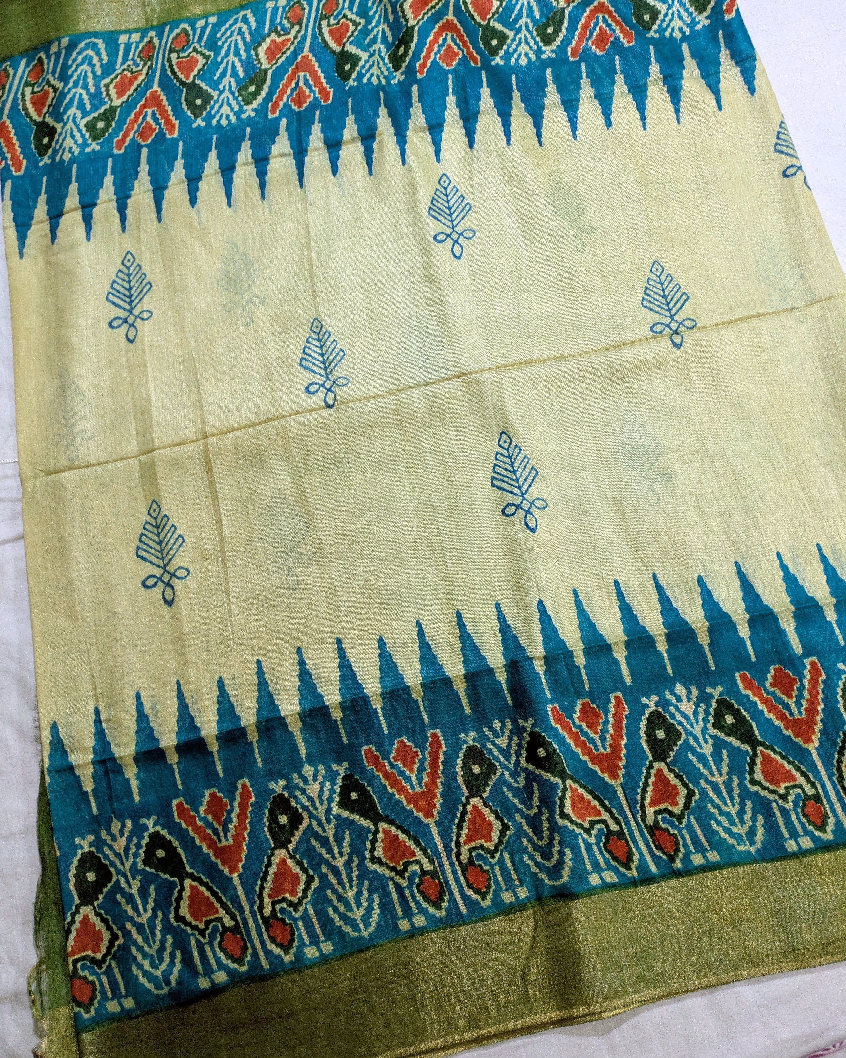 Semi Bapta Sari Champa Colour