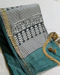 Maheswari Silk Sari with Print Border