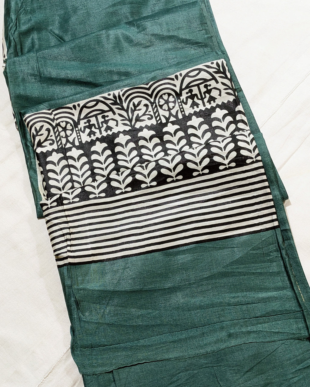 Maheswari Silk Sari with Print Border