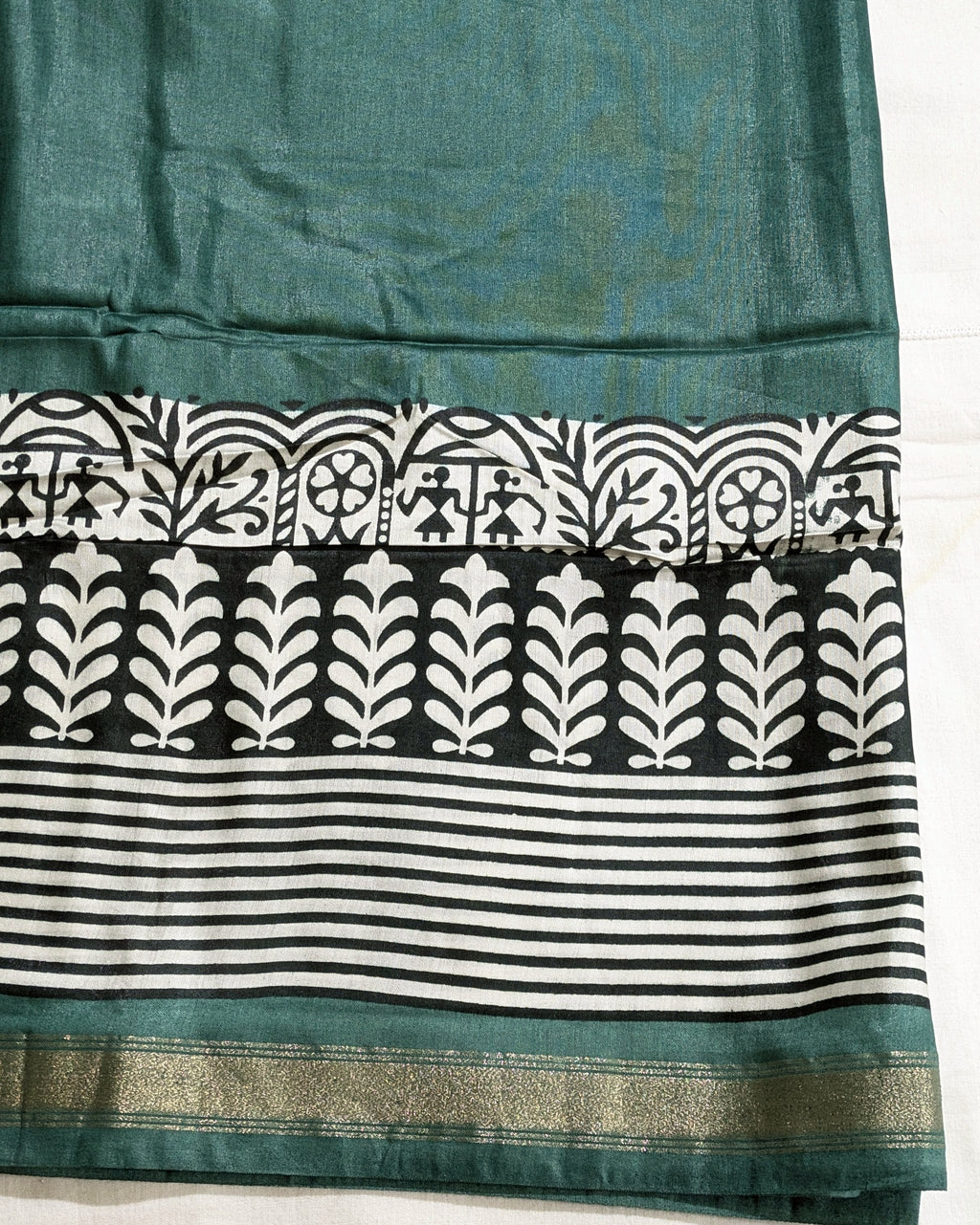 Maheswari Silk Sari with Print Border