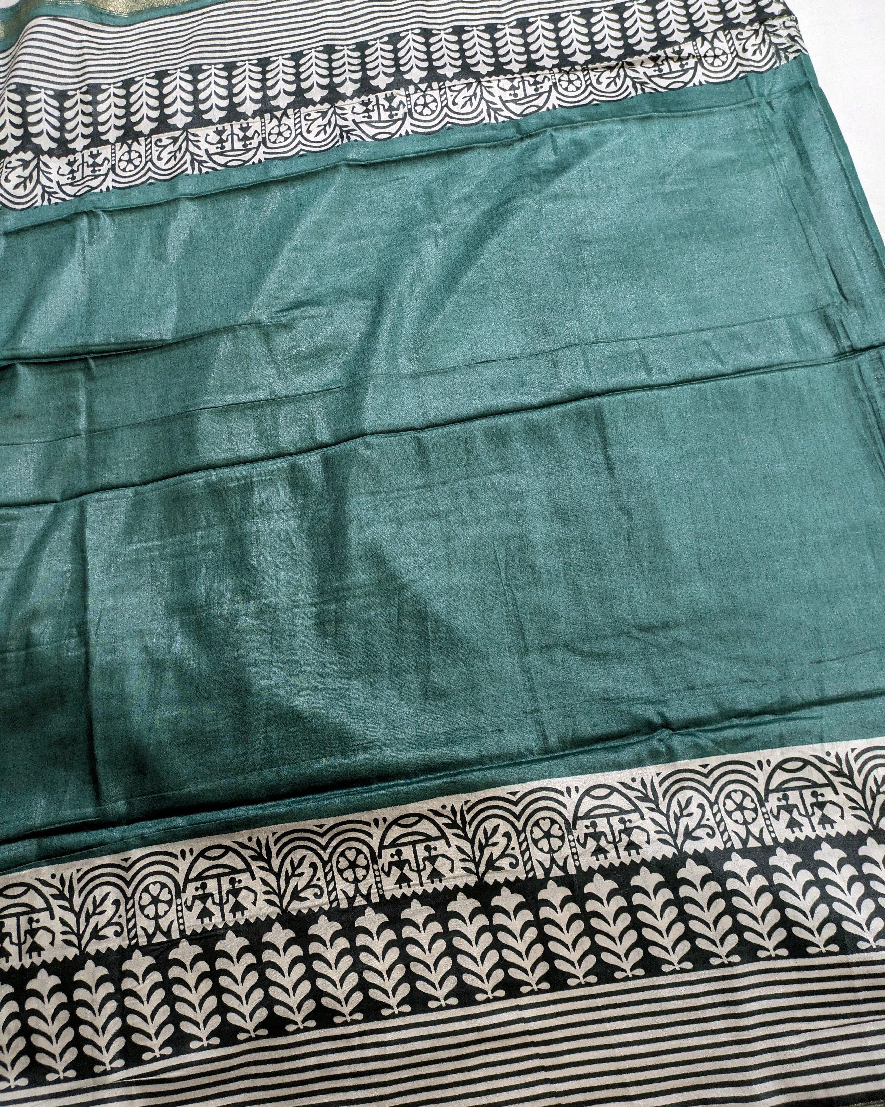 Maheswari Silk Sari with Print Border