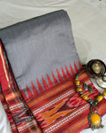 Chattishgarhi Raw Silk Grey