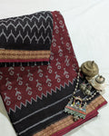 Printed Pachampalli Sari Maroon