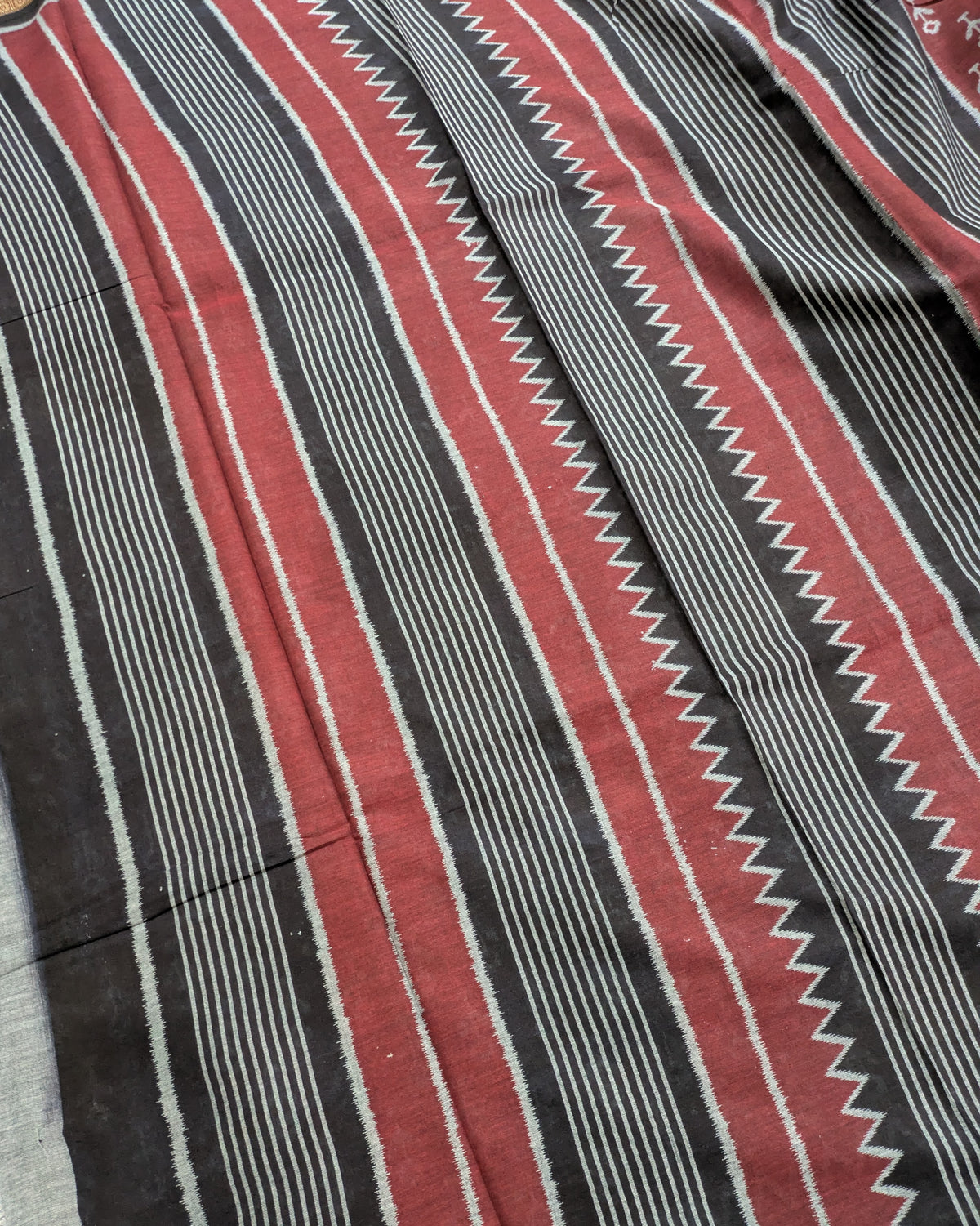 Printed Pachampalli Sari Maroon