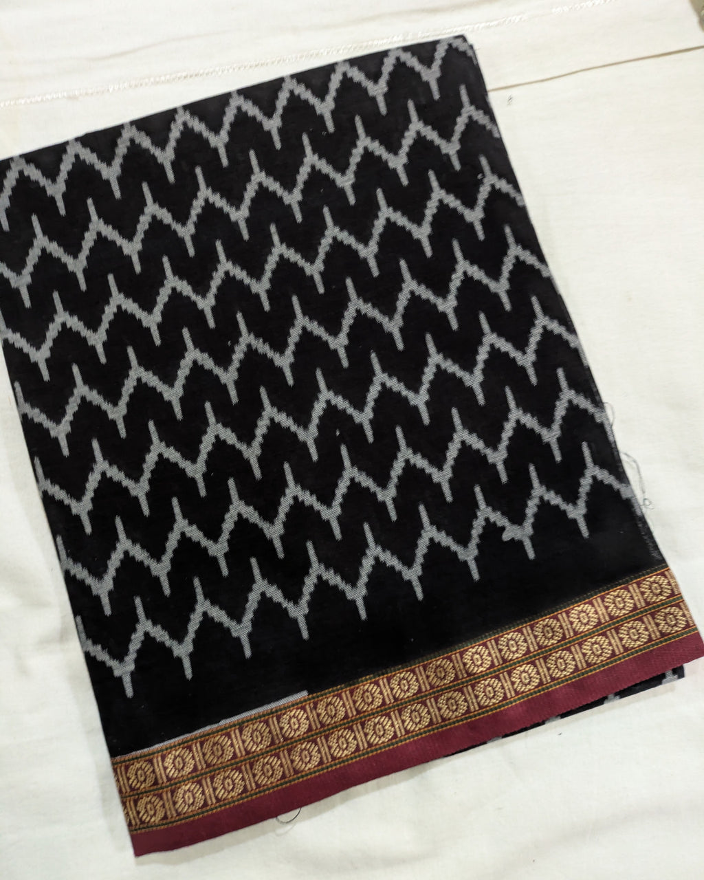 Printed Pachampalli Sari Maroon
