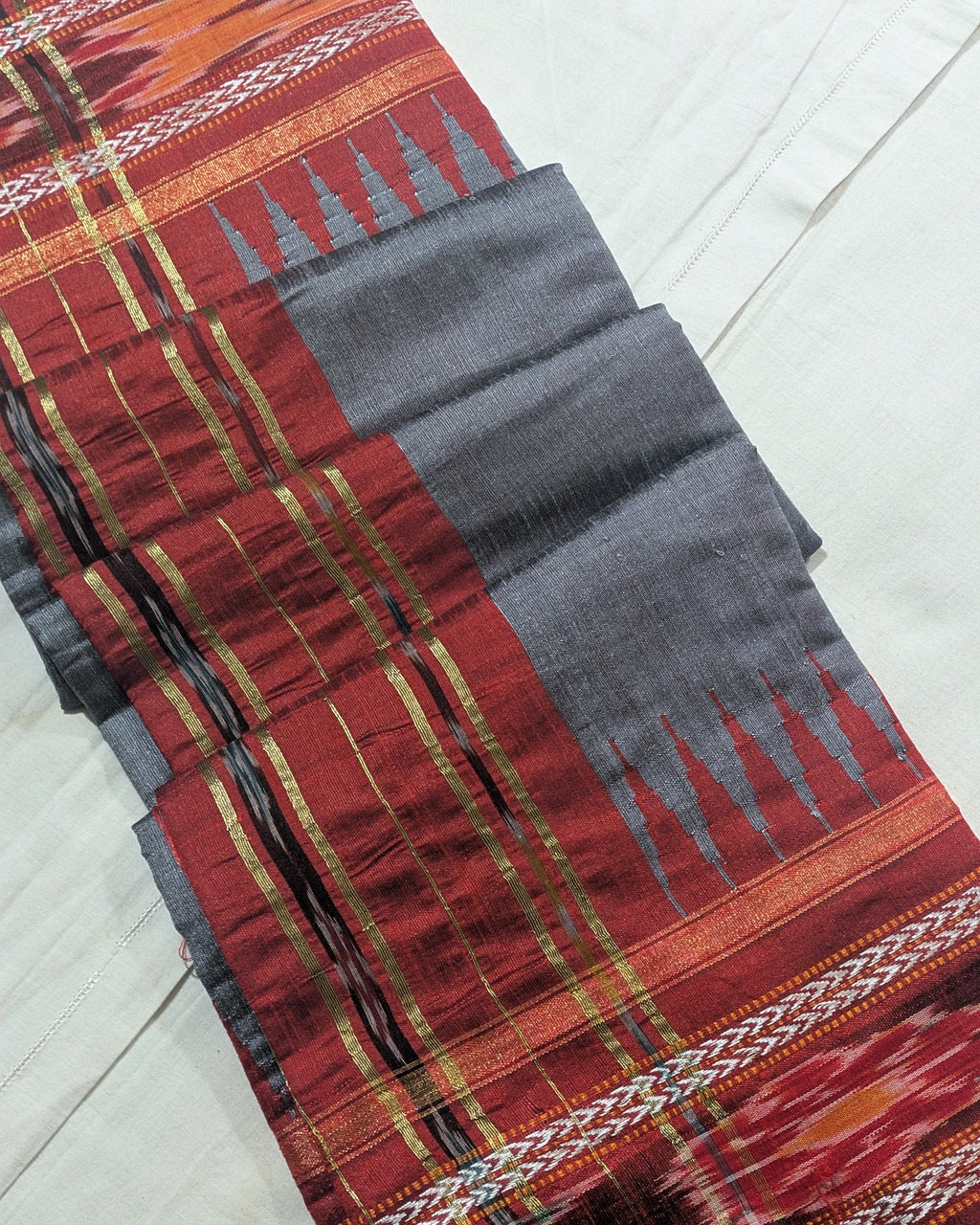 Chattishgarhi Raw Silk Grey