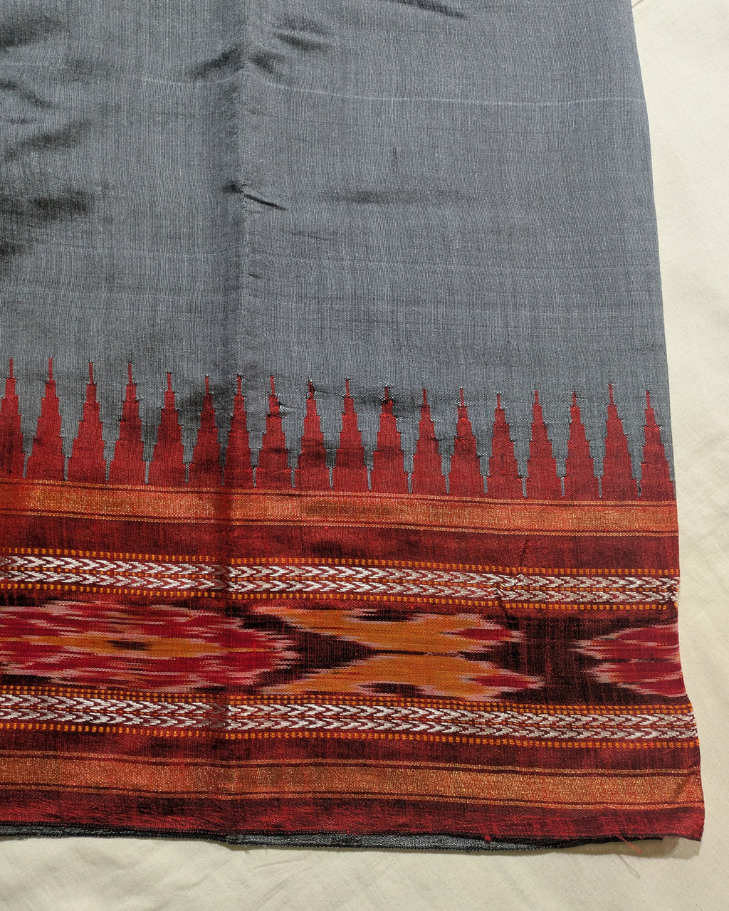 Chattishgarhi Raw Silk Grey