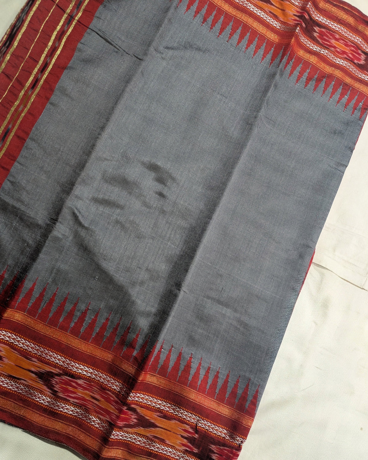 Chattishgarhi Raw Silk Grey