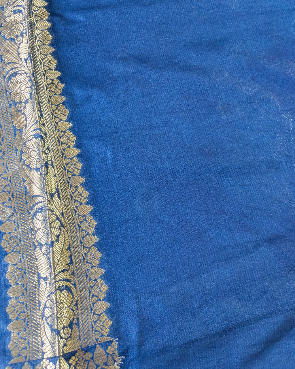 Katan Soft Banarasi Sari Blue