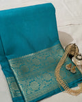Katan Soft Banarasi Sari Firoza