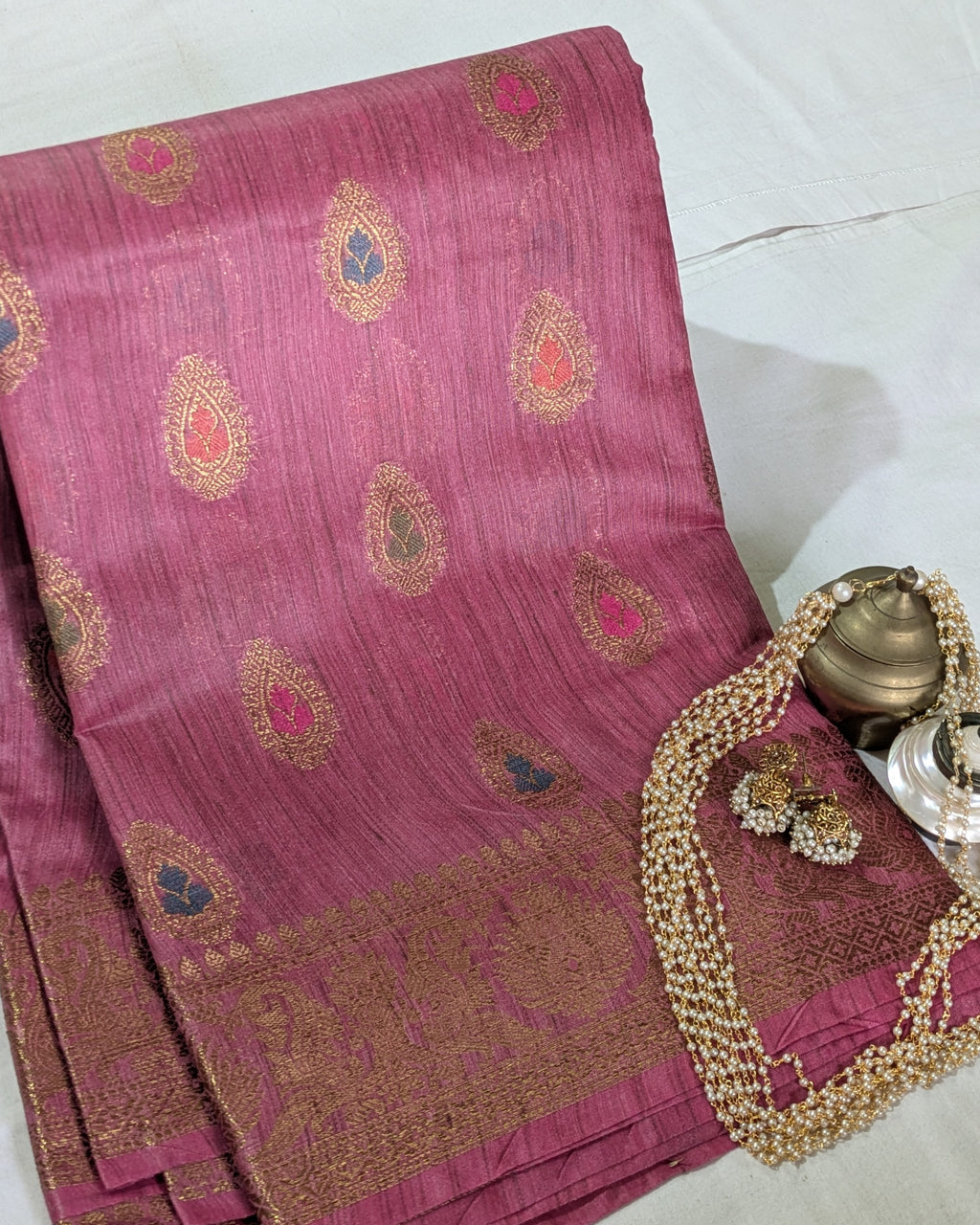 Banswara Silk Banarasi Rose Pink