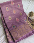 Banswara Silk Banarasi Dusky Purple
