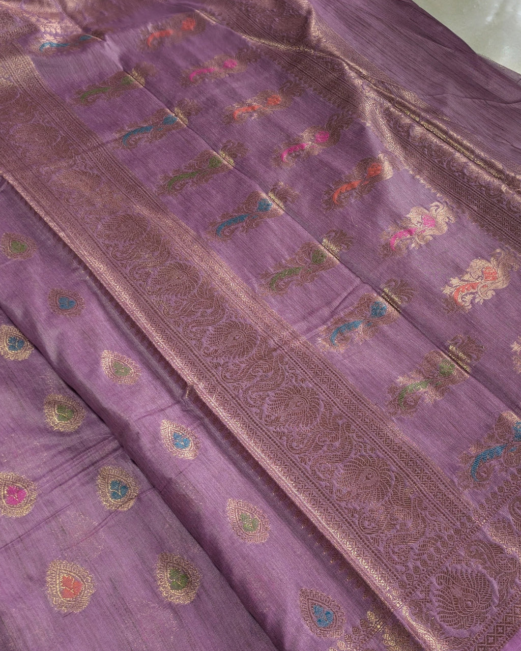 Banswara Silk Banarasi Dusky Purple