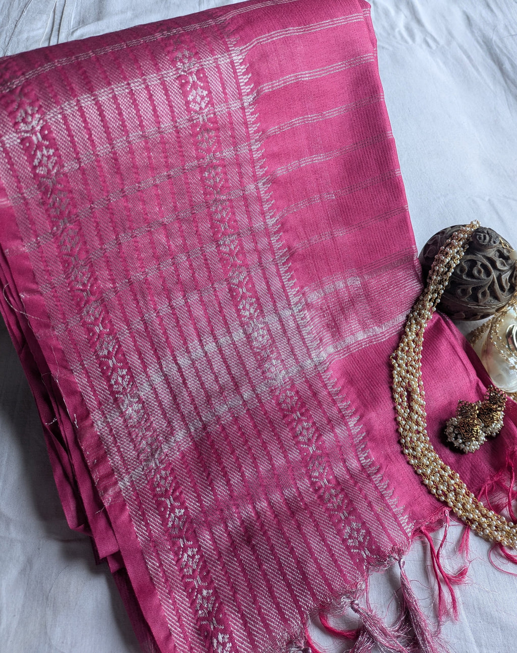 Bhagalpuri Sari Pink