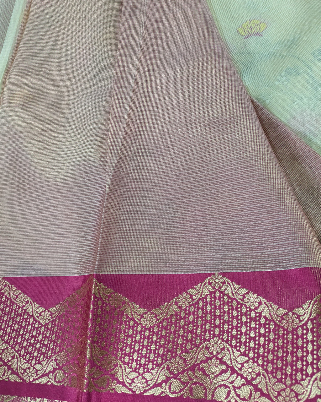 Kota Banarasi Embroidered Sari Off-white