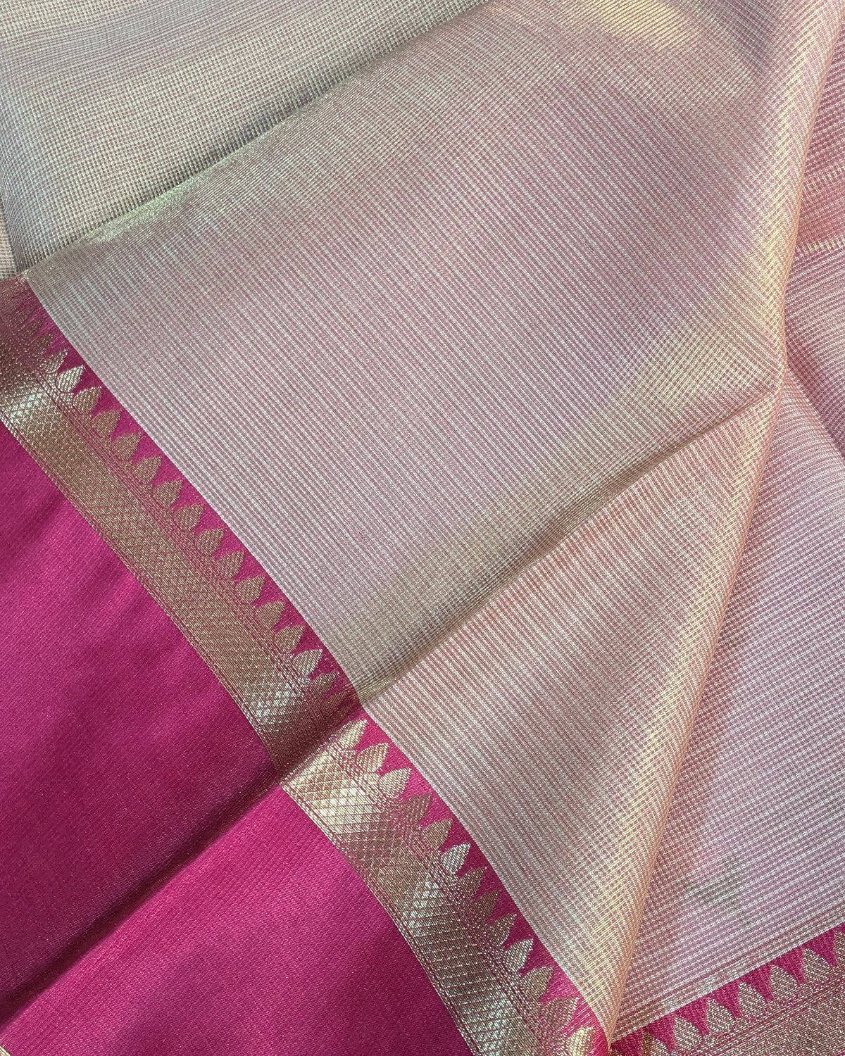Kota Banarasi Embroidered Sari Lilac