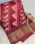 Maheswari Batik Sari Red 2