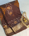 Maheswari Batik Sari Dark Brown
