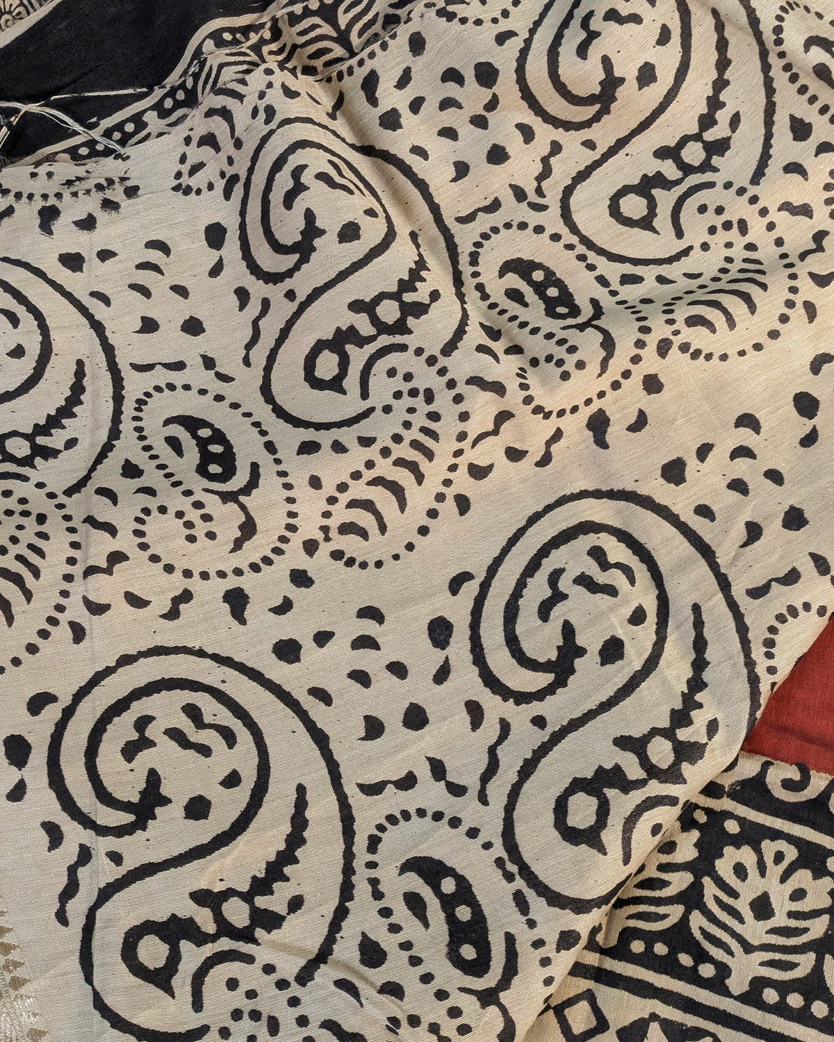 Multani Silk Sari Rust  1 (Liva Tag)