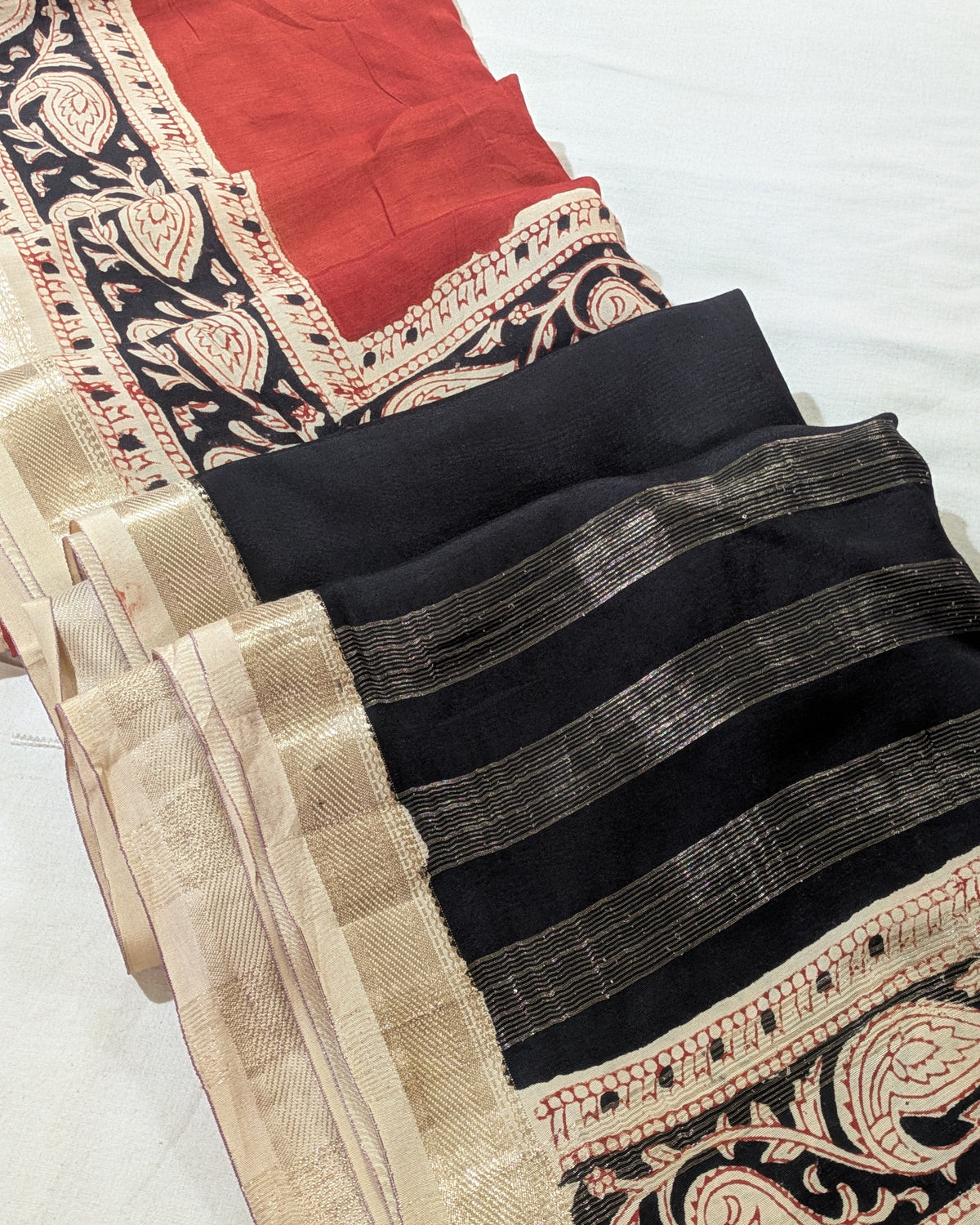 Multani Silk Sari Rust  2 (Liva Tag)