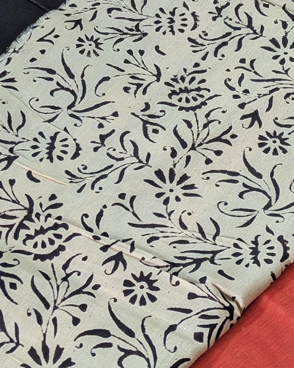 Multani Silk Sari Rust  2 (Liva Tag)