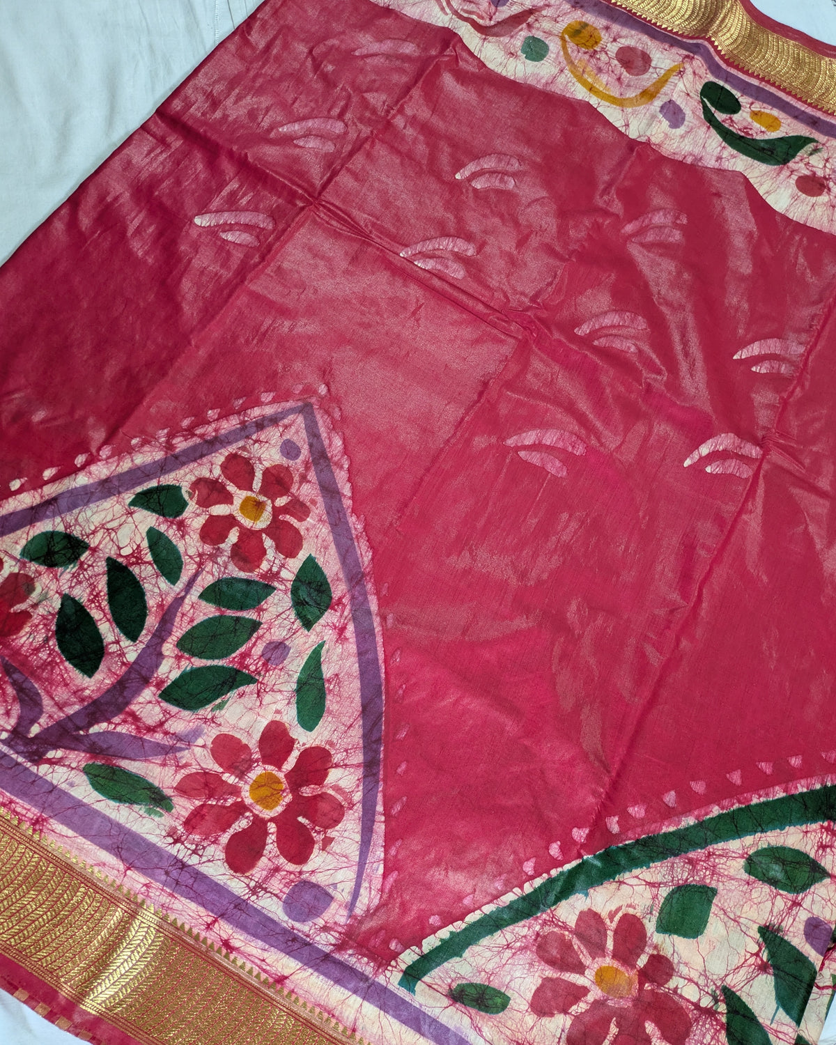 Maheswari Batik Sari Red 1