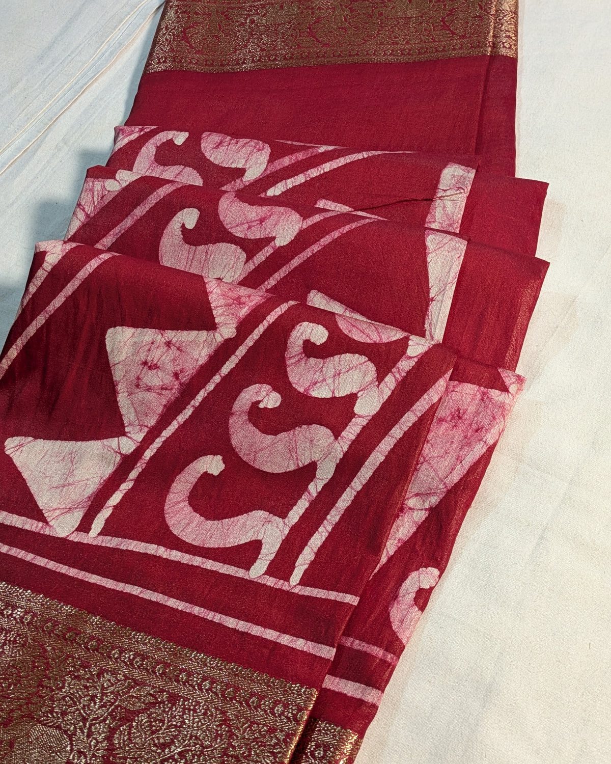 Maheswari Batik Sari Red 2