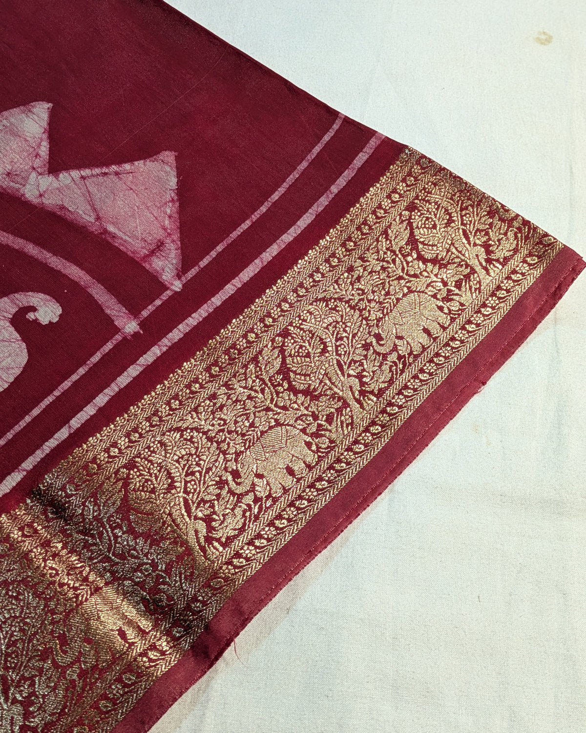 Maheswari Batik Sari Red 2