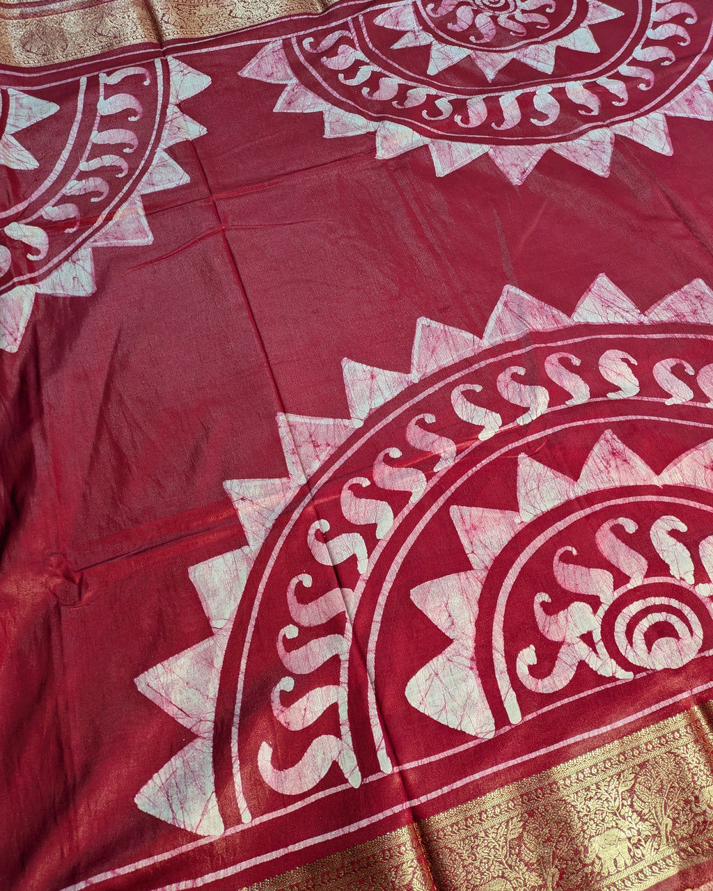 Maheswari Batik Sari Red 2