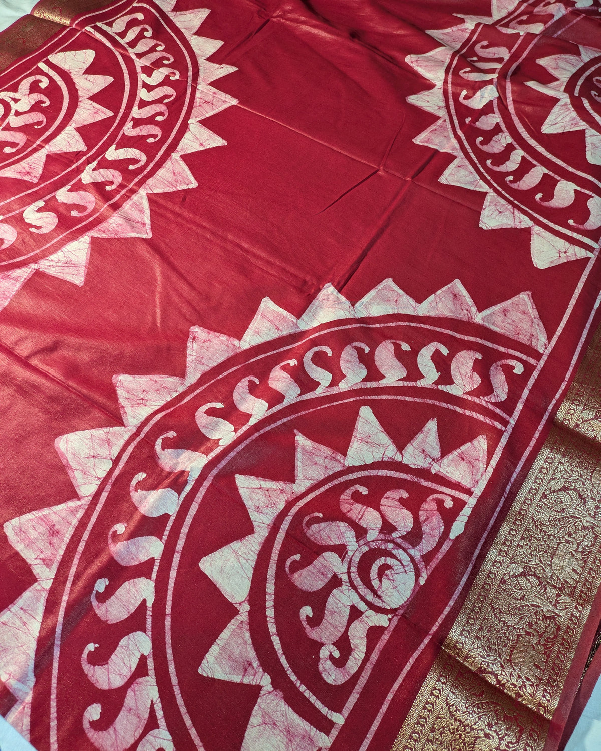 Maheswari Batik Sari Red 2