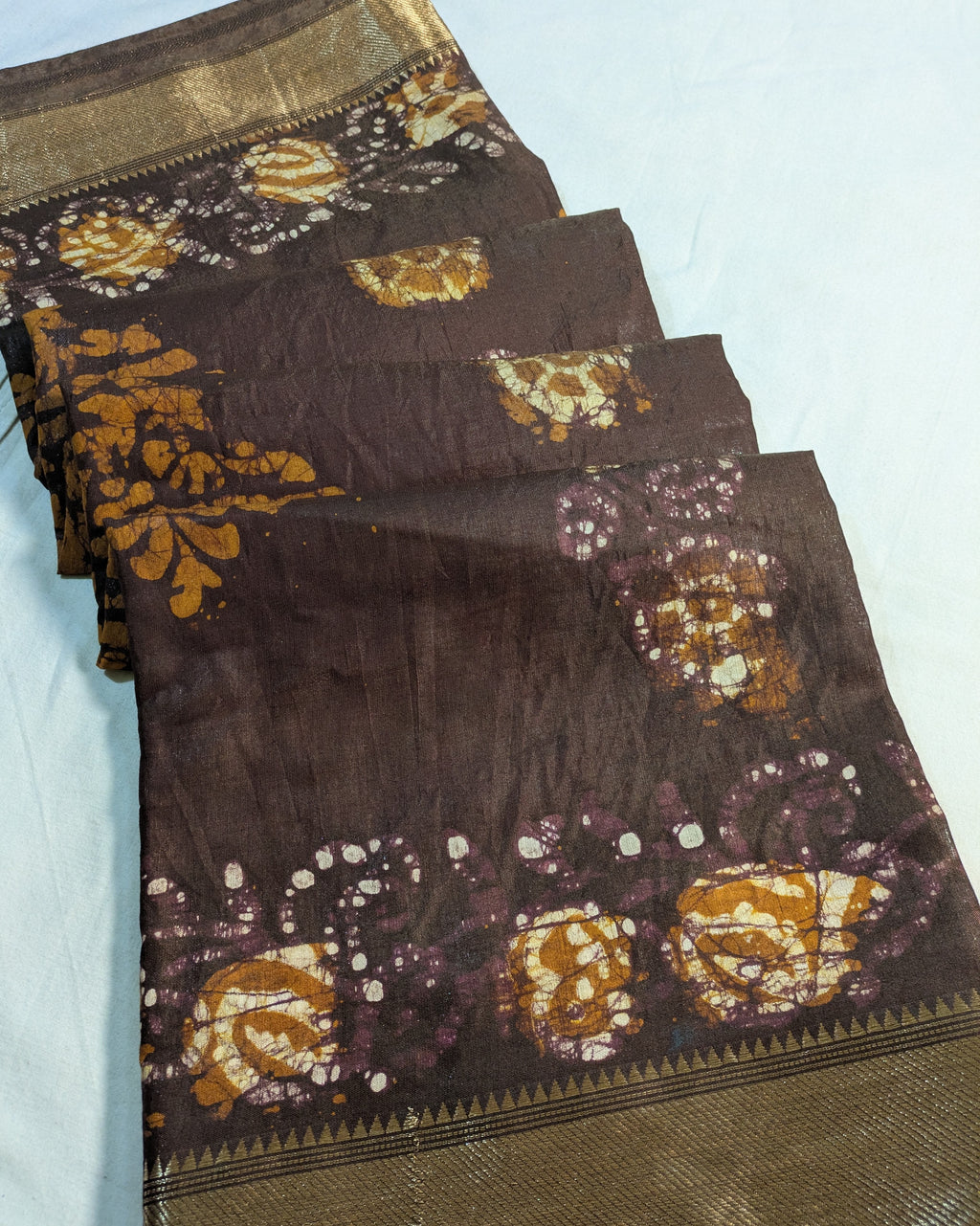 Maheswari Batik Sari Dark Brown