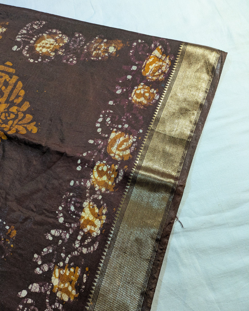 Maheswari Batik Sari Dark Brown