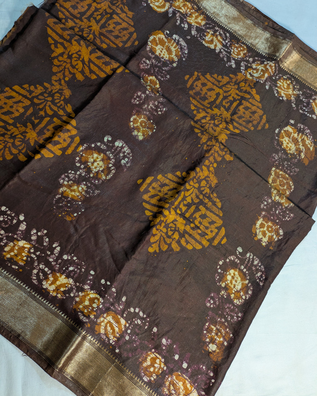 Maheswari Batik Sari Dark Brown