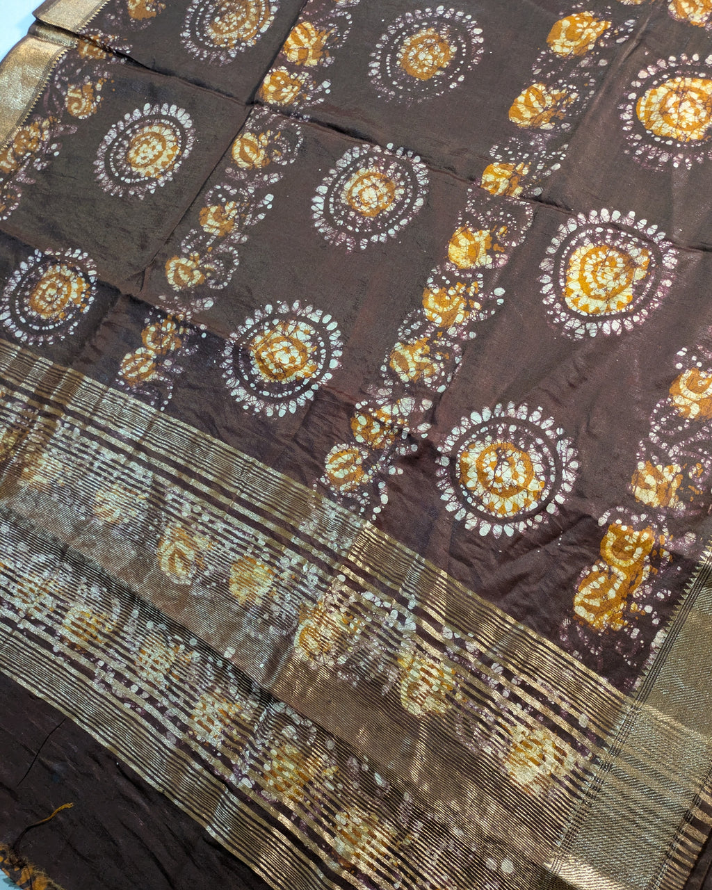 Maheswari Batik Sari Dark Brown