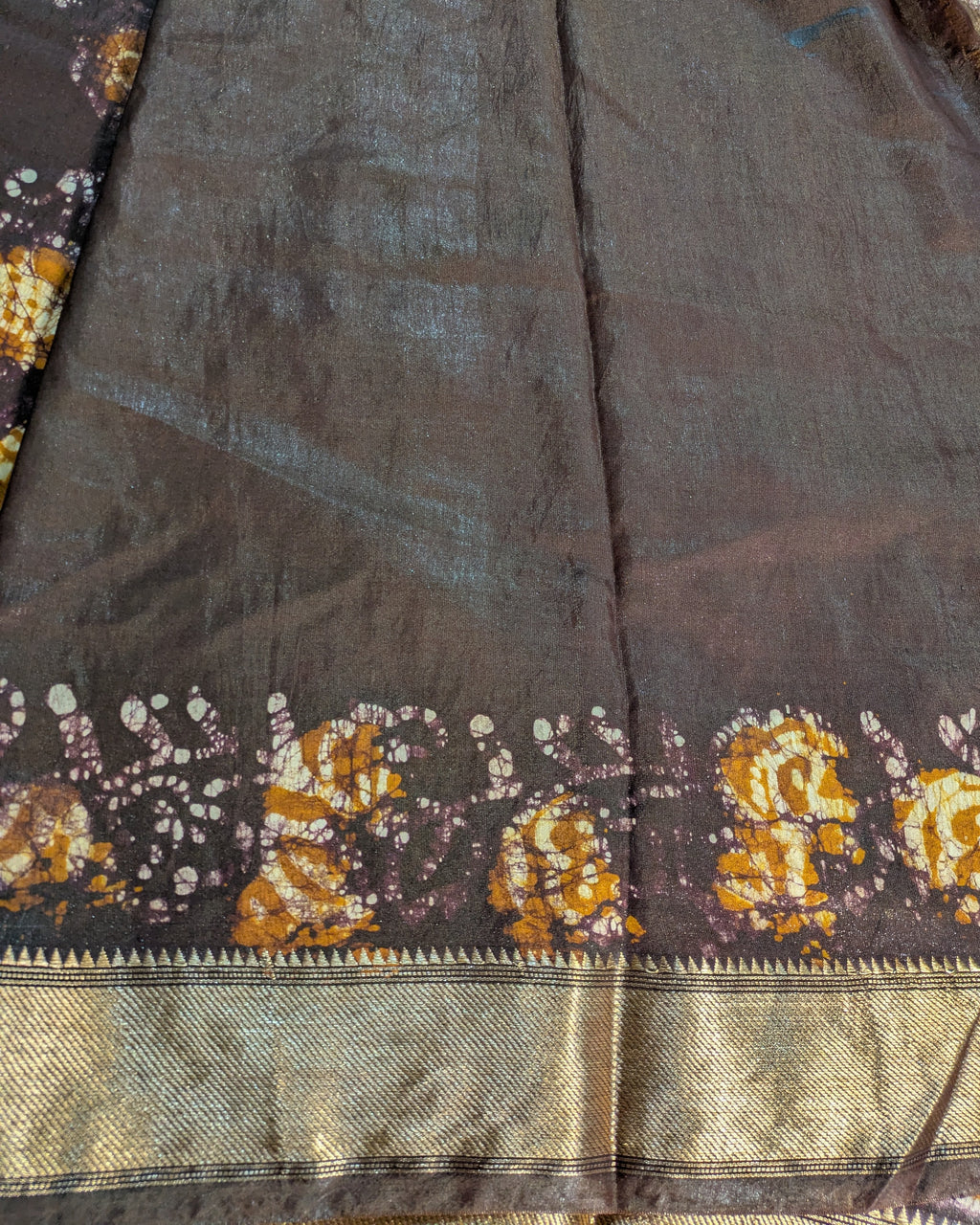 Maheswari Batik Sari Dark Brown
