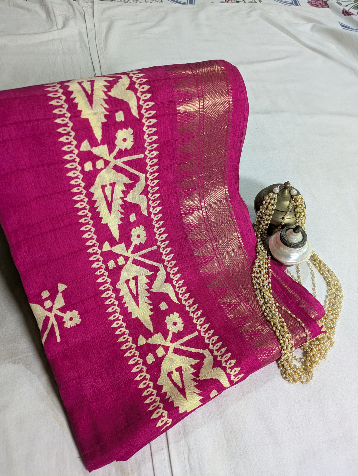 Bapta Replica with Blouse Piece Pink