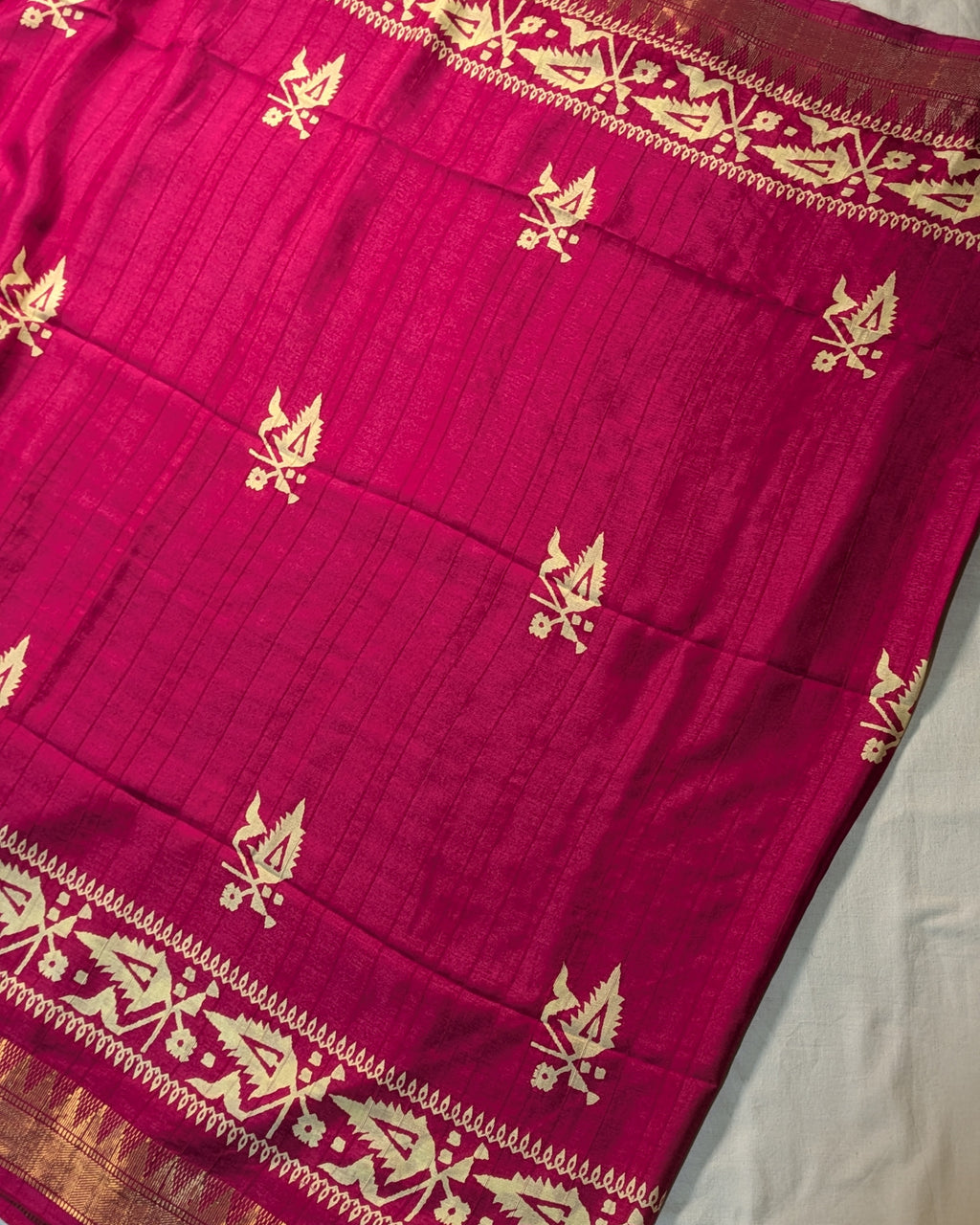 Bapta Replica with Blouse Piece Pink