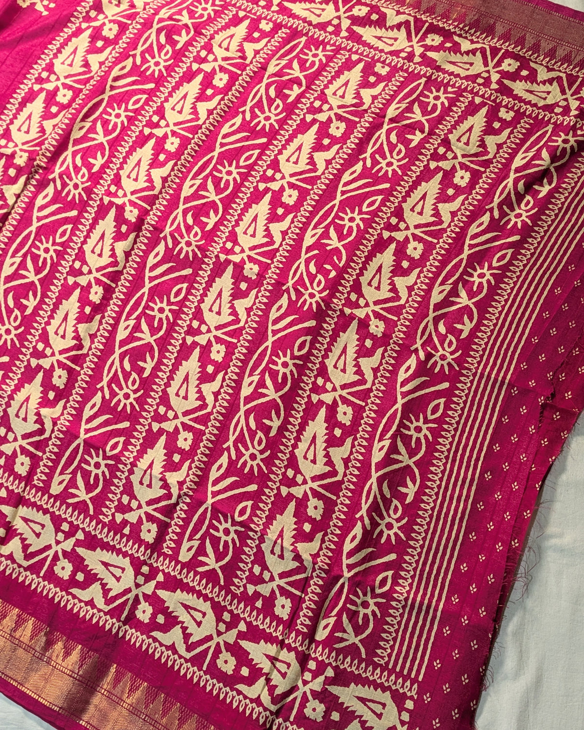 Bapta Replica with Blouse Piece Pink