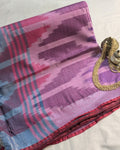 Bhagalpuri Ikkat Sari Slate Blue