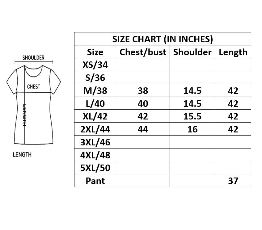 Three Piece Kurti Bandhni Rust