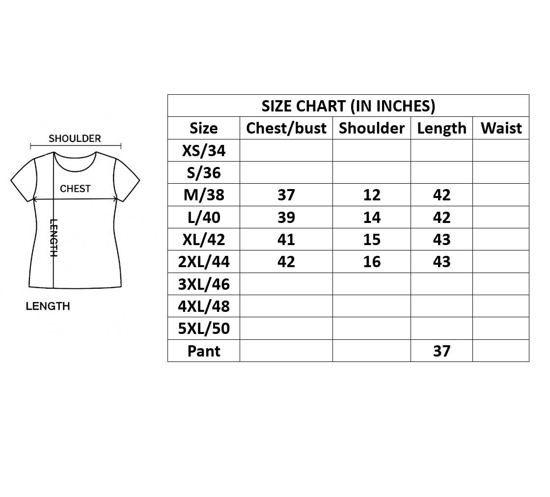 Brown Two Piece Kurti