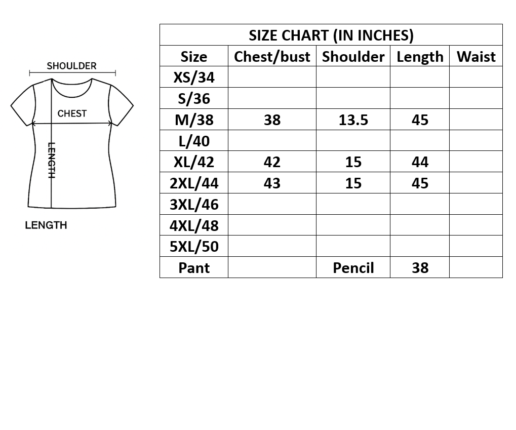 Three Piece Kurti Set