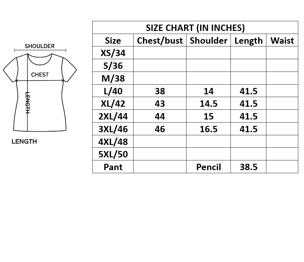 Three Piece Kurti Blue (Brand SEJAL)