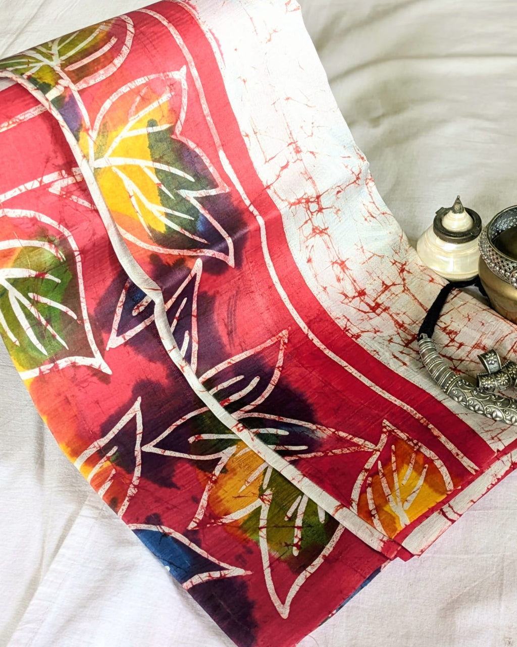 Batik Pure Silk Sari with Blouse Piece
