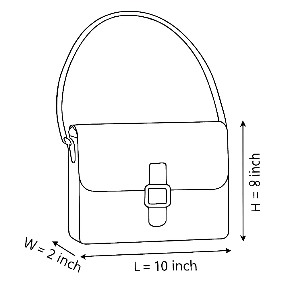 Tulip Leather Bag from Santiniketan
