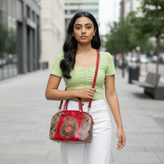 Leather Sling-Bag from Santiniketan
