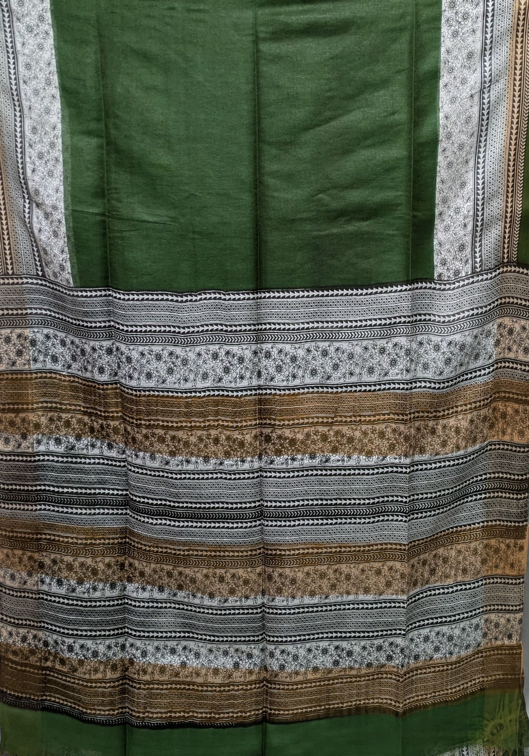 Semi Bapta Tussar Saree with Blouse Piece