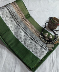 Semi Bapta Tussar Sari with Blouse Piece