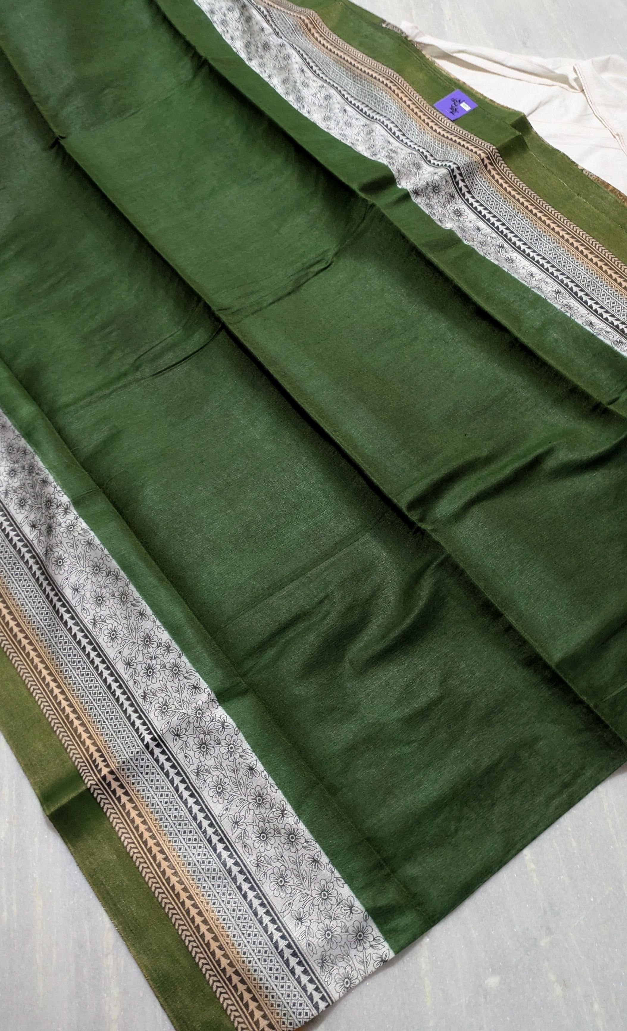 Semi Bapta Tussar Saree with Blouse Piece