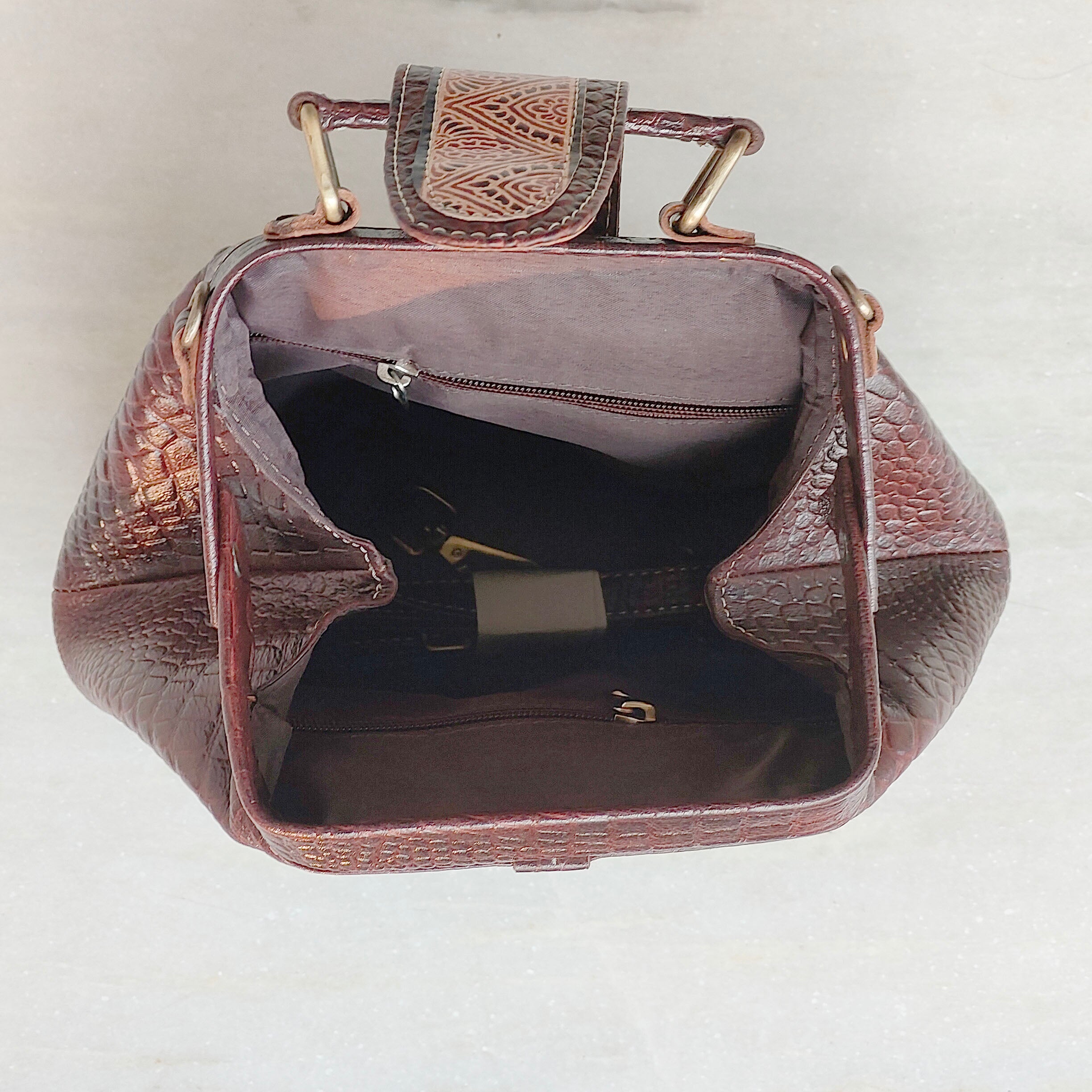 Leather Bag from Santiniketan